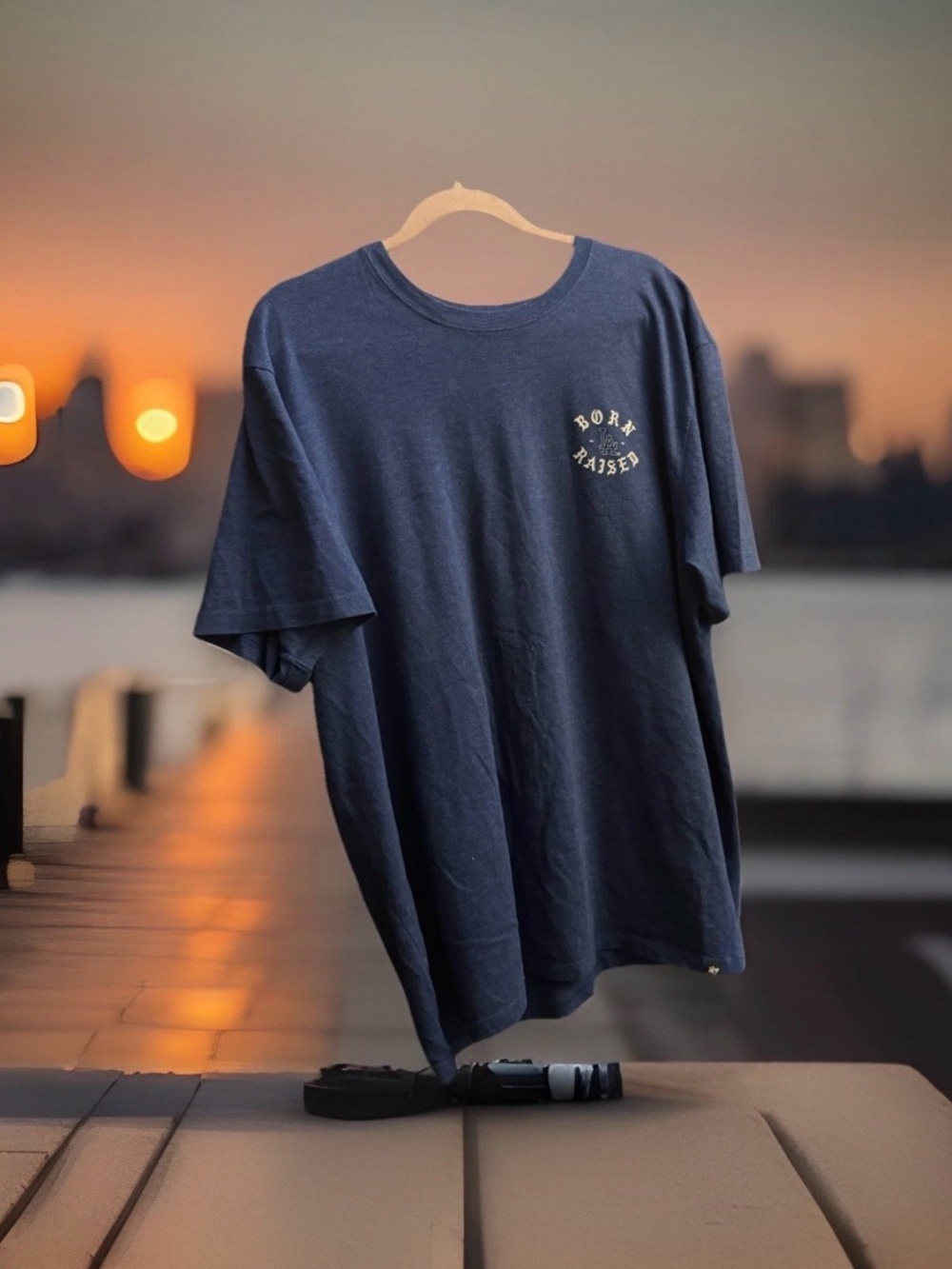 BORN X RAISED 47 LOS ANGELES DODGERS 2020 WORLD SERIES CHAMPIONS T-SHIRT XXL